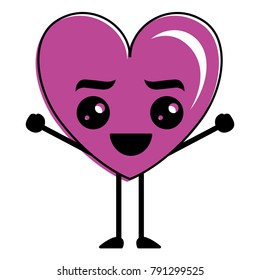 heart love happy kawaii character