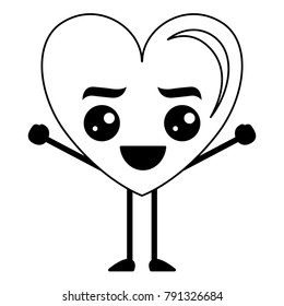 heart love happy kawaii character