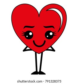 heart love happy kawaii character