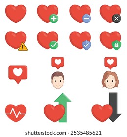 Heart Love Health Game Asset Set