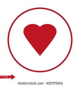 Heart love icon. Heart icon