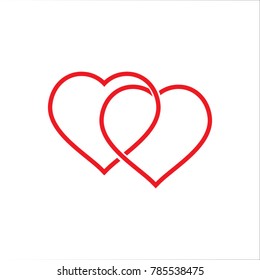 Heart Love Icon background. Modern template design. Valentine day theme and wedding party