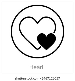 Heart and love icon concept