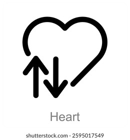 Heart and love icon concept