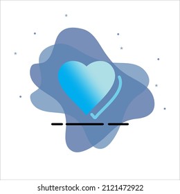 Heart or Love Icon Design Illustration