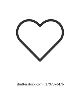 Heart or love icon design. Website, user interface or application icon. Vector illustration.
