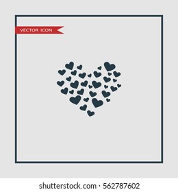 heart love icon illustration isolated vector sign symbol.