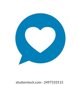 Heart love icon. Like icon vector on white background.