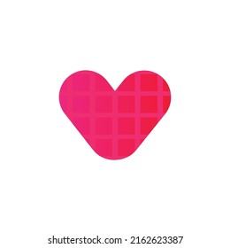 Heart, love icon logo  free vector design