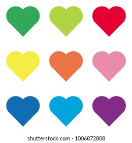 Heart love icon and logo. Vector art.