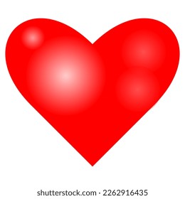 Heart love icon. Red Heart shape Romantic Love symbol Love icon. Heart Balloon for Wedding decoration Valentines Day and Mothers Day.