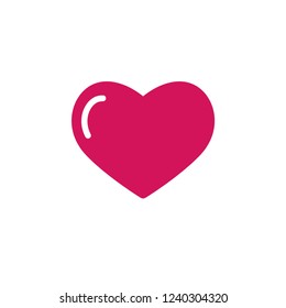Heart or Love Icon Symbol & Sign Vector Template.