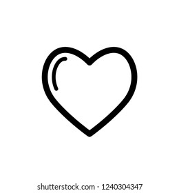 Heart or Love Icon Symbol & Sign Vector Template.