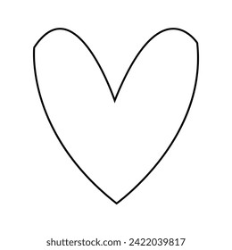 Heart Love icon template black color editable. Heart Love symbol vector sign isolated on white background. Simple logo vector illustration for graphic and web design.  EPS file 90.