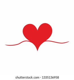 Heart love icon vector