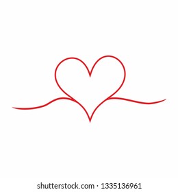 Heart love icon vector