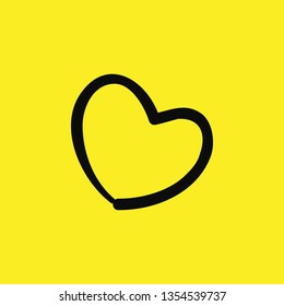 heart love icon vector