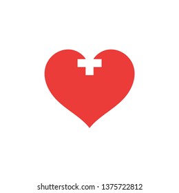 Heart love icon vector