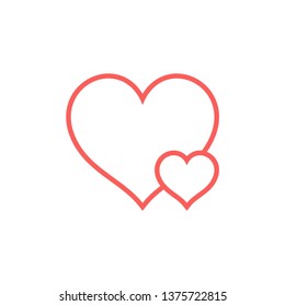 Heart love icon vector