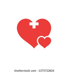 Heart love icon vector