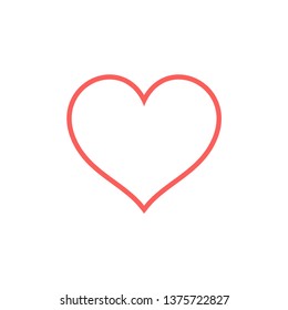Heart love icon vector