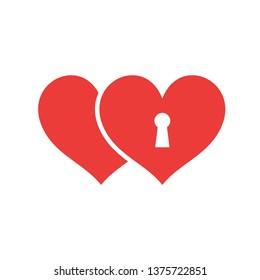 Heart love icon vector