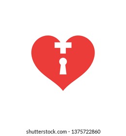 Heart love icon vector