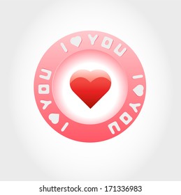 Heart Love Icon Vector