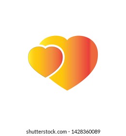 heart love icon vector design template