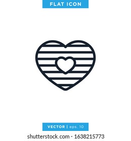 Heart Love Icon Vector Design Template