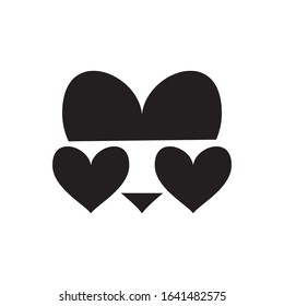 heart love icon vector design template