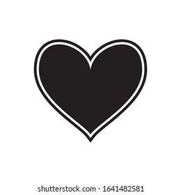heart love icon vector design template