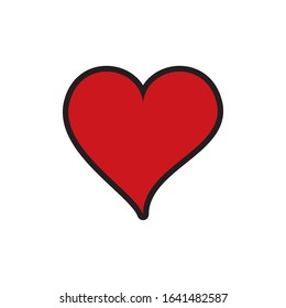 heart love icon vector design template