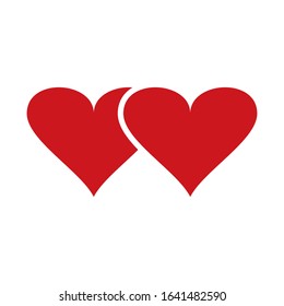 heart love icon vector design template