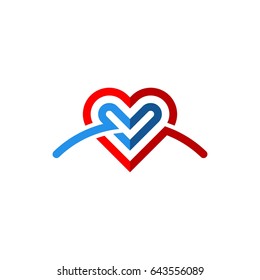 heart love icon vector element