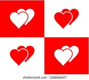 Heart love Icon Vector eps 10