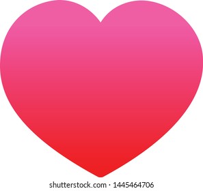 Icono de amor corazón gradiente vectorial