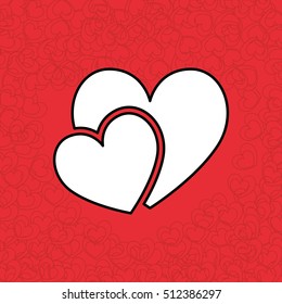 Heart love icon vector illustration graphic design