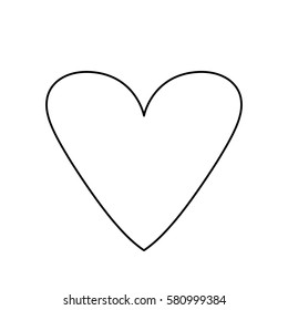 Heart and love icon vector illustration graphic design