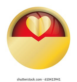 Heart and love icon vector illustration graphic design