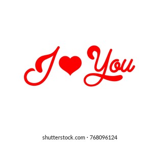Heart love Icon vector. Illustration red hearts love vector. text romantic from love to heart 
