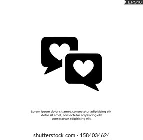 Heart Love Icon Vector Illustration.eps10