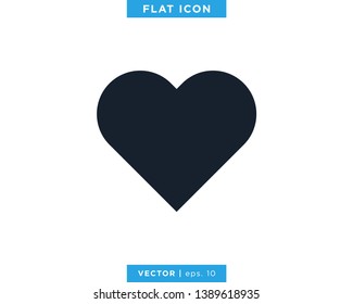 Heart Love Icon Vector Logo Design Template