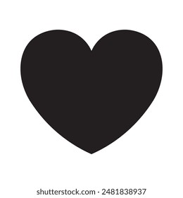 Heart Love icon vector symbol silhouette