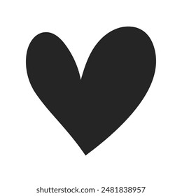 Heart Love icon vector symbol silhouette