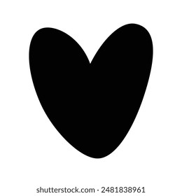 Heart Love icon vector symbol silhouette