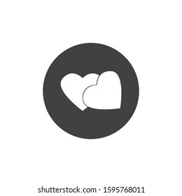 Heart Love Icon Vector Template