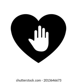 Heart love icon.proposal,care (vector illustration)