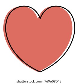 heart love isolated icon