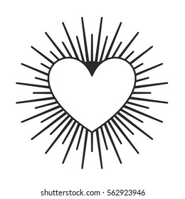 heart love isolated icon vector illustration design